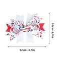 thumbnail image 3 of Christmas Gifts Moocorvic Hair Clips Independence Day Hair Barrettes Patriotic Party Claw Clips Hair Accessories For Women Bow Hairpin USA Stars Hair Clips Hair Jaw Clamp Head, 3 of 5