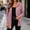 Pink, variant on BUIGTTKLOP Hoodies for Women Open Front Long Sleeve Cardigans Solid Color Comfy Fall Winter Outwear with Pockets
