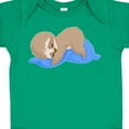 thumbnail image 4 of Inktastic Cute Baby Sloth Sleeping on Blue Pillow Boys or Girls Baby Bodysuit, 4 of 5