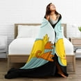 thumbnail image 6 of Lazy Duck Cute Duckling Sleeping Throw Blanket Ultra Soft Warm All Season Decorative Fleece Blankets for Bed Chair Car Sofa Couch Bedroom 50"X40", 6 of 6