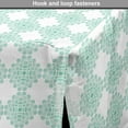 thumbnail image 4 of Floral Dog Crate Cover, Abstract Horizontal Lines Geometric Bold Thin Stripes Ocean Themed Illustration, Easy to Use Pet Kennel Cover for Dogs, 35" x 23" x 27", Seafoam White, by Ambesonne, 4 of 6