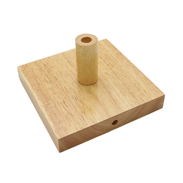 Base de lámpara de mesa de madera, soporte artesanal, reemplazo de adorno moderno, dispositivos fáciles de usar B