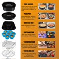 thumbnail image 5 of 1 Juego para Gowise NINJA Cozyna Airfryer Most 3.7Qt y Horno MáS Grande, con Barril para Pasteles, Molde para Pizza, 5 of 5