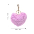 thumbnail image 2 of GOOHOCHY 4 llaveros de corazón de San Valentín, llavero de peluche con forma de corazón, colgante para mochila o bolso, decoración., 2 of 8