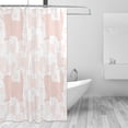 thumbnail image 3 of Polyester Fiber Shower Curtain, Pink Love Cat Shower Curtain, Metal Buckled Eye Waterproof Shower Curtain, Can Be Washed-72x72in, 3 of 8