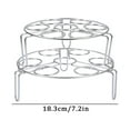 thumbnail image 4 of Huayishang Cooking Molds Stainless Steel Steamed Egg Rack Egg Rack Can Be Overlapped Double Layer, Kitchen Essentials Clearance Sale Silver, 4 of 7
