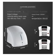 Fully Automatic Induction Intelligent Hand Dryer, Hot And Cold Air Home Hotel Bathroom Hand Dryers Hand