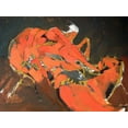thumbnail image 2 of Ferrell, Erin McGee 24x19 Gold Ornate Wood Framed with Double Matting Museum Art Print Titled - Abstract Lobster I, 2 of 4