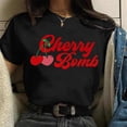thumbnail image 3 of Camisetas informales de cereza de fresa dulce para mujer, camiseta gótica, camiseta Harajuku de los años 90, Tops de verano, ropa de calle, y2k, 3 of 5
