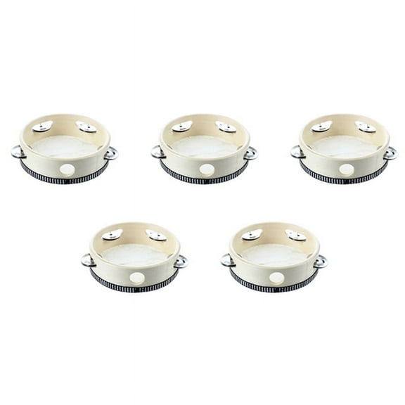 5X 6 inch Musical Tambourine Tamborine Drum Round Percussion Gift for KTV Party5 x Tambourine