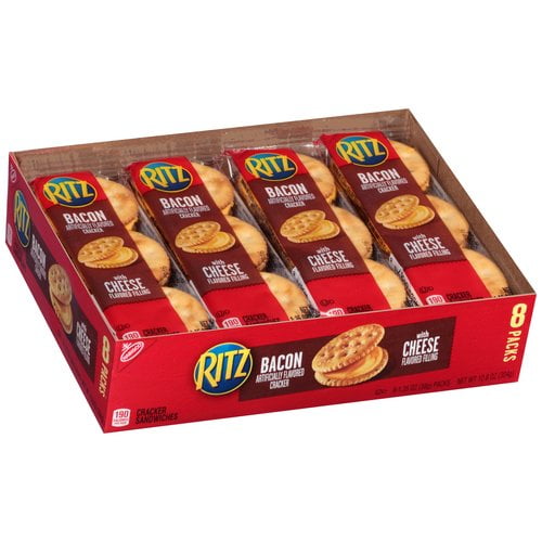 Nabisco Ritz Bacon with Cheese Cracker Sandwiches 8 PK, 1.35 OZ by Mondelez Global LLC