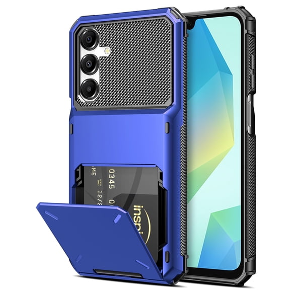 COOYA Funda tipo cartera para Samsung Galaxy A16 de 6.7 pulgadas, azul