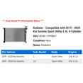 thumbnail image 2 of Radiator - Compatible with 2019 - 2020 Kia Sorento Sport Utility 2.4L 4-Cylinder, 2 of 2