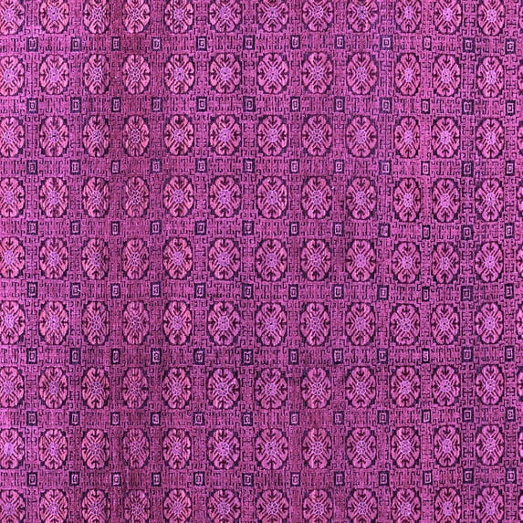 Ahgly Company Indoor Square Abstract Purple Modern Area Rugs, 3' Square