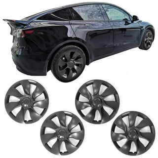 Tesla Wheel Caps Model Y Induction Wheel Covers 19 inch Matte 4PCS for  Gemini Wheels