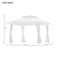 thumbnail image 2 of enyopro Outdoor Square Gazebo, Patio Shade Gazebo Canopy Tent W/ Mesh Screens, Portable Waterproof Gazebo w/ Vent Double Layer Top, Lightweight Outdoor Instant Gazebo for Patio Party Backyard, T958, 2 of 8