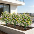 thumbnail image 4 of Amzcrzy P Lastic Simulation Ground Planted Trees Spring and Summer Artificial Imitation Rose Flowers for Ground Planting In Outdoor Gardens Courtyards and Porch Decorations Home Decor Home Decor, 4 of 6