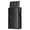 Black, variant on VULKIT Side Slider Mechanism, with/without Back Zipper Pocket, Magnetic Strip Closure Tri-fold Wallet-VC302 Carbon Fiber