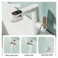 thumbnail image 2 of Multifunctional Bathroom Faucets, Pull Out Basin Mixer Sink Faucet, Gourmet LED Temperature Tap 360° Tapware Crane Brass ,Versatile Features, 2 of 6