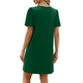 thumbnail image 5 of Fantaslook Summer Dresses for Women Short Sleeve V Neck Casual Shift Dress with Pockets, 5 of 8