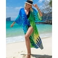 thumbnail image 7 of EDOLYNSA Cover-ups For Swimwear Women Kimono Long-Sleeve Onesies Beach Dresses For Wedding Guest, 7 of 7