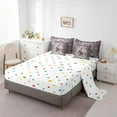 thumbnail image 3 of Hippo Comforter Set 7 Piece Bed in a Bag Twin,Grey Sequin Fluid Art Bedding Set,Crystal Diamond Comforter and Sheet Set Coastal Creature Bed Set,Animal Room Decor, 3 of 5