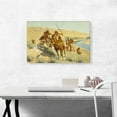 thumbnail image 2 of ARTCANVAS Episode Of The Buffalo Gun 1909 Canvas Art Print by Frederic Remington - Size: 26" x 18" (1.50" Deep), 2 of 9