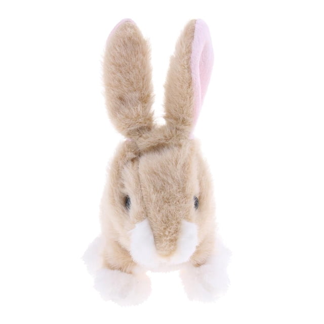 Cuddly Electronic Interactive Toys Electric Robotic Pets Walk, Waggle Ears, & Move Nose For Children Gift