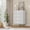 Warm white-4, variant on MemoryField 4-Drawer Fluted Dresser, 36.9" Tall Modern Chest of Drawers with Metal Handle, Wooden Closet Clothes Storage Organizer for Living Room, Hallway, Olive Green