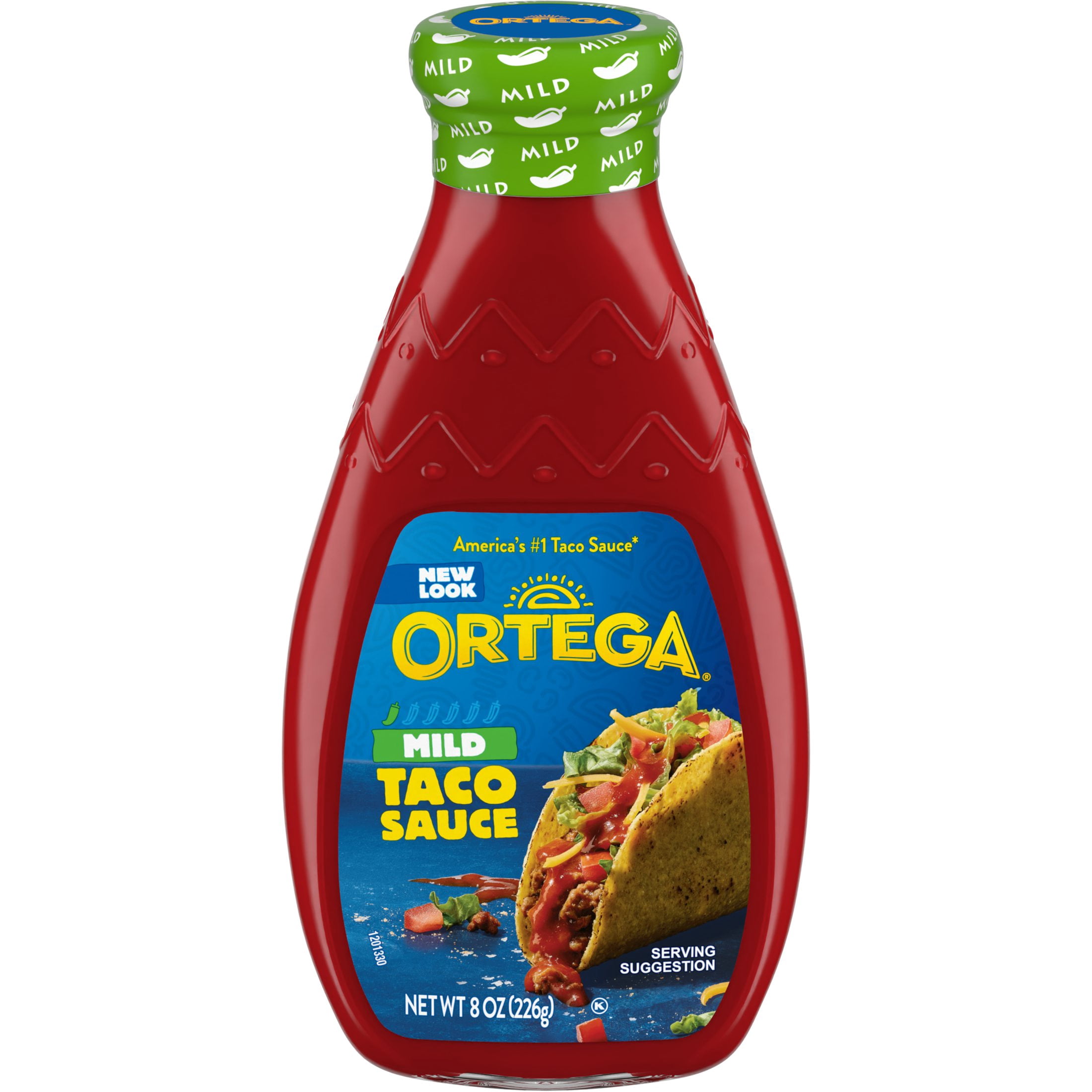 (12 pack) Ortega Original Thick and Smooth Mild Taco and Enchilada Chili Sauce, Kosher, 8 oz