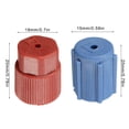 thumbnail image 4 of 10Pcs R134a Air Conditioning Service Caps High and Low Side Charging Port Protections Seals 13mm & 16mm Car Maintenance, 4 of 8