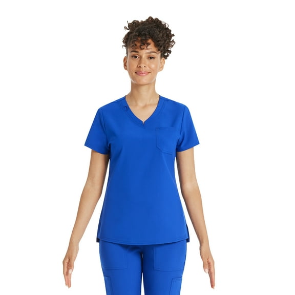 Scrubstar Women's Core Essentials Stretch V-Neck Scrub Top, Sizes XS-3XL