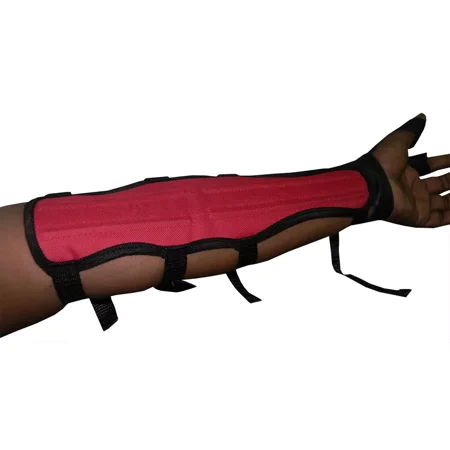 4-Strap Archery Long Arm Guard 33cm x 9cm Durable Protective Gear for Bow Shooting Adjustable Fit Lightweight Design for Comfort and Performance