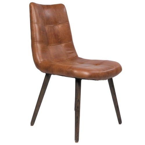 Joseph Allen Alamo Genuine Leather Upholstered Dining Chair Walmart Com Walmart Com