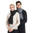 thumbnail image 6 of USB Powered Heated Scarf for Men and Women, Electric Warming Scarf, Soft Winter Neck Warmer, Rechargeable Cold Weather Scarf, Unisex Heating Scarf, Smart Warming Scarf - Black, 6 of 9