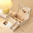 thumbnail image 4 of Joyero de princesa europea para niños, joyero de varias capas con cerradura, pendientes, joyas, caja de almacenamiento de joyas, 4 of 5