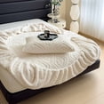 thumbnail image 3 of Embossed Quilted Fitted Sheet, Soft Boho Solid Color Bedding,No Pillowcases, 3 of 6