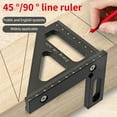 thumbnail image 6 of Portability Angles Scribers Tool MultiFunctional Ruler 45/90Degree Marking For Professional Woodworking Construction Use, 6 of 8
