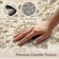 thumbnail image 6 of ODIKA 9'x12' Washable Area Rug Beige Neutral Symmetrical Featuring Cream Highlights Ground Boho for Dining Room, Basement, Large Office, Non-Slip Chair-Friendly, 6 of 7