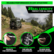 Rhino USA Spare Tire Trash Bag - Car Storage Solution For Overlanding Accesories, Camping and More!