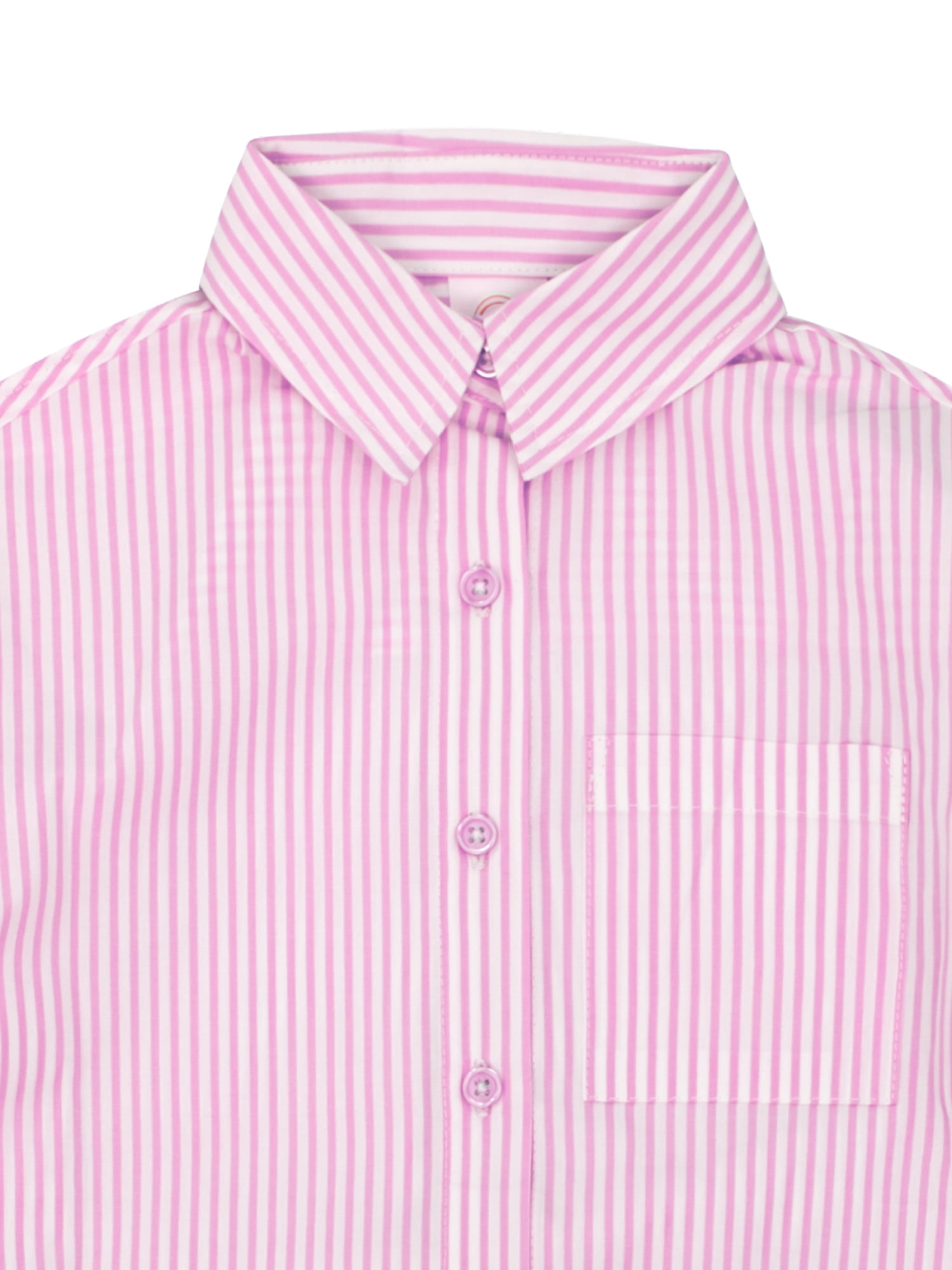 Wonder Nation Girls' Long Sleeve Button-up Shirt and Rib Tank, Sizes 4-18 & Plus