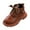 Brown, variant on LYHaoo Boys And Girls Mesh Lace Shoes Fashion Mesh Lace Boots Non Slip Breathable Nude Boots Sizes 6 Black(Toddler)