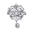 thumbnail image 2 of Eoperou Rhinestone Flower Brooch Elegant Sweater Cardigan Coat Business Suit Lapel Pin Women Fashion Jewelry Gift Clothing Accessories, 2 of 8