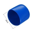 thumbnail image 3 of Unique Bargains 10pcs Embouts en Caoutchouc 38mm ID Vinyle Couvercle de Bouchon Rond Protecteur de Filetage Bleu, 3 of 4