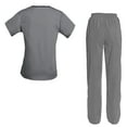 thumbnail image 2 of Women's Scrubs Set Mock Wrap Top & Cargo Pants, 2 of 3