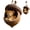 C, variant on 3pcs Woodland Forest Animal Christmas Ornaments, Cute Acorn & Pine Cone Figurines, 2D Acrylic Hanging Decorations for Christmas Tree, Cozy Nature-Inspired Home Decor