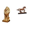 thumbnail image 1 of Figura de león,Estante con estatua de león para escritorio,oficina,decoración del hogar,Figura de caballo,Escultura de caballo en miniatura coleccionable,Estatua de animal de adorno de, 1 of 8