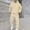 Beige, variant on Mens Sweat Suit 2 Piece Set Casual Sports Long Sleeve Hoodie With Sweatpants Athletic Running Jogging Suits