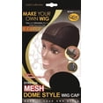 thumbnail image 3 of (6packs) Qfitt X-Large Mesh Dome Wig Cap BLACK #5021, 3 of 3