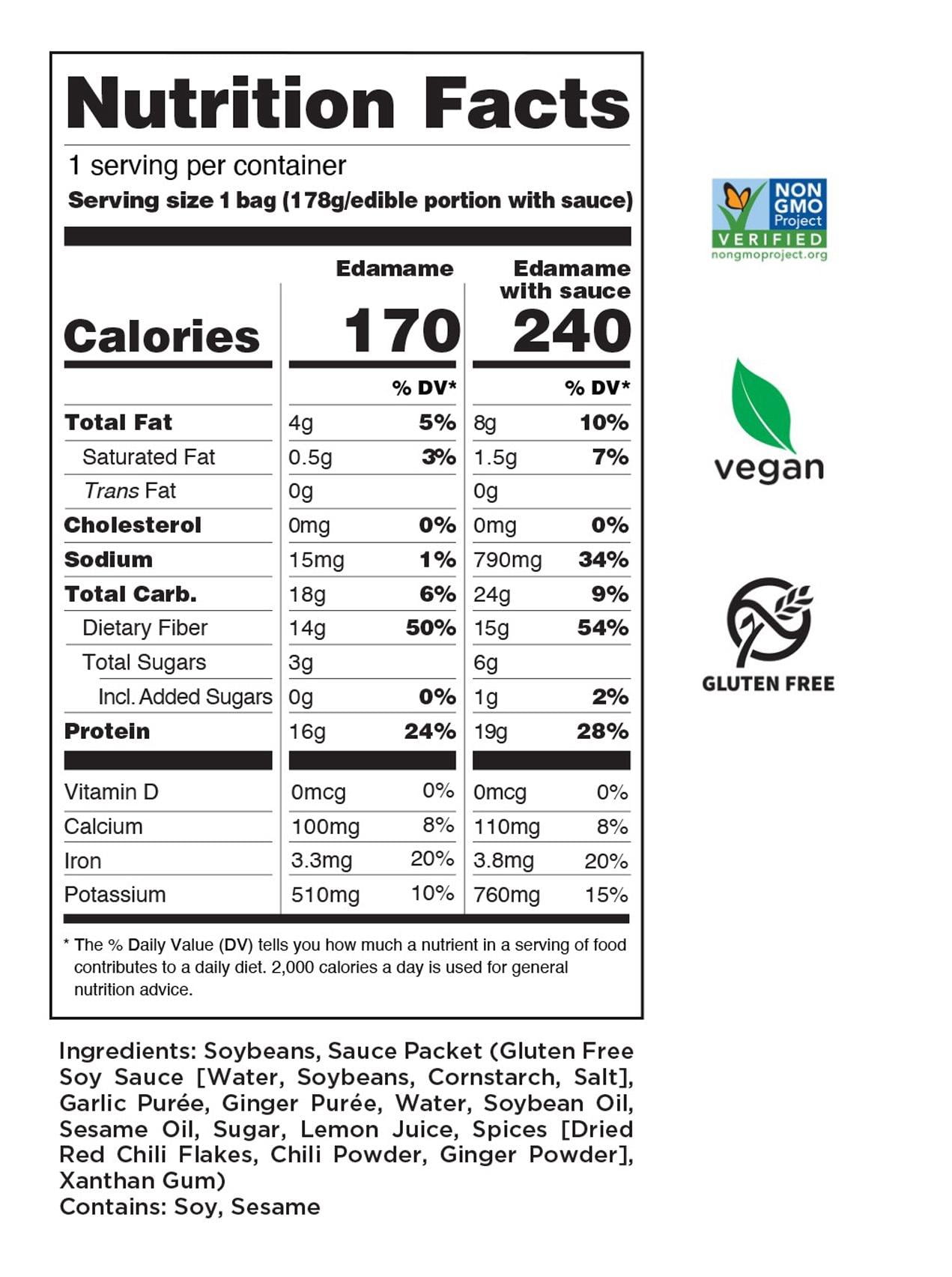 Seapoint Farms Edamame Pods, Spicy Ginger Garlic, Frozen, 11 oz